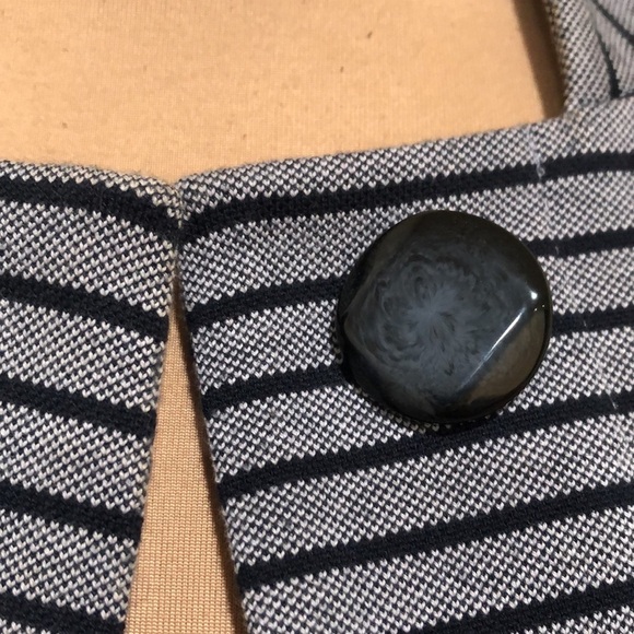 CAbi Car Coat Size Small Dappled  Striped Navy Blue - Picture 4 of 12